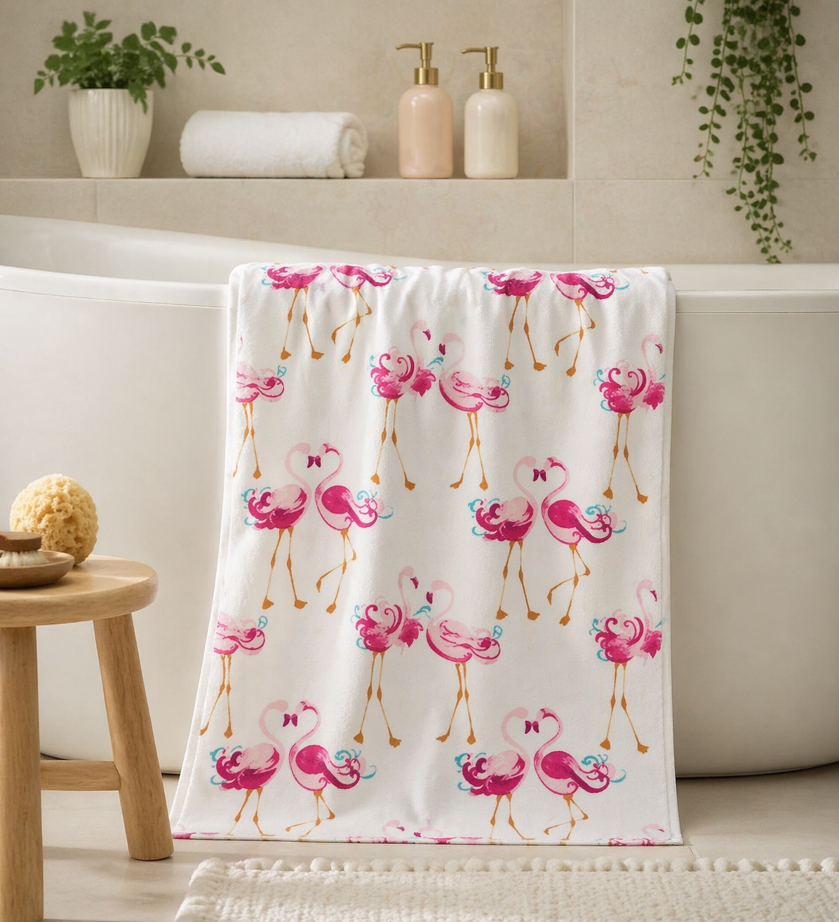 Рушник банний PRETTY FLAMINGO TOWEL 150*75 (Pink)
